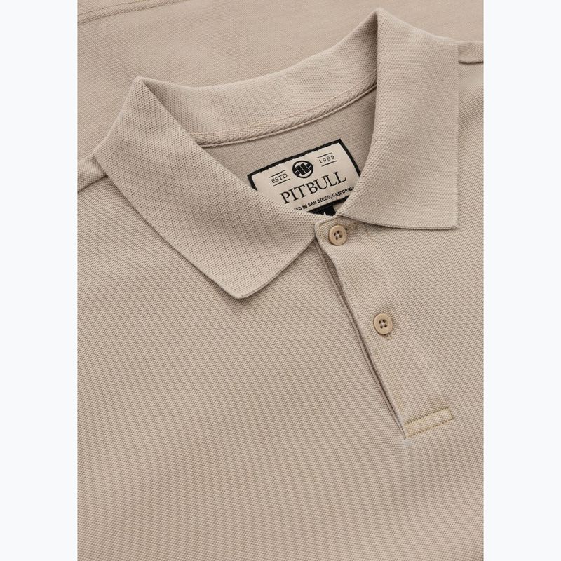 Men's Pitbull Washed Polo Shirt pale sand 3