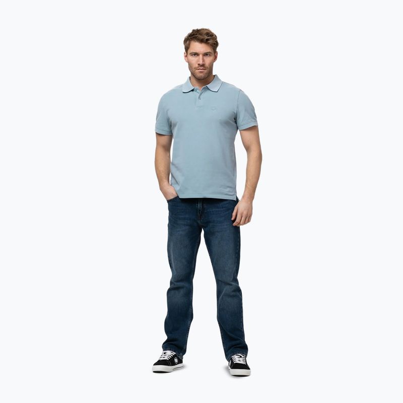 Men's Pitbull Washed Polo Shirt washed blue 2