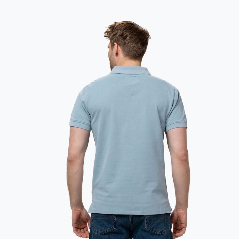 Men's Pitbull Washed Polo Shirt washed blue 3