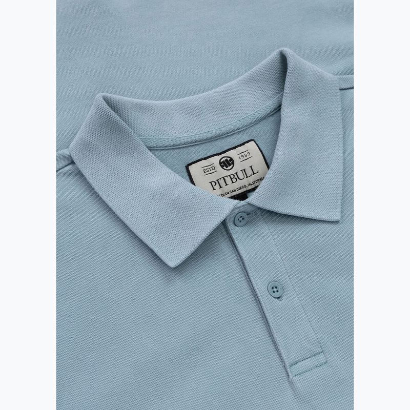 Men's Pitbull Washed Polo Shirt washed blue 3