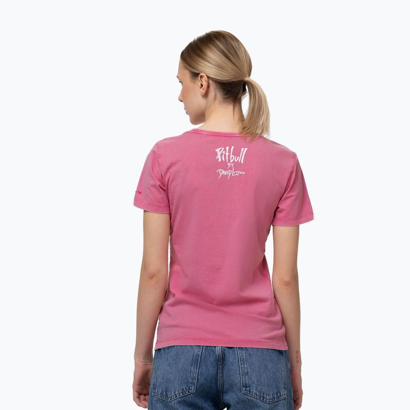 Pitbull Doubletrouble washed pink men's t-shirt 3