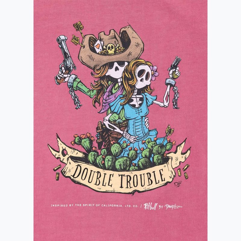 Pitbull Doubletrouble washed pink men's t-shirt 4