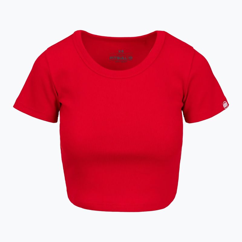 Pitbull Cropped red women's t-shirt 5