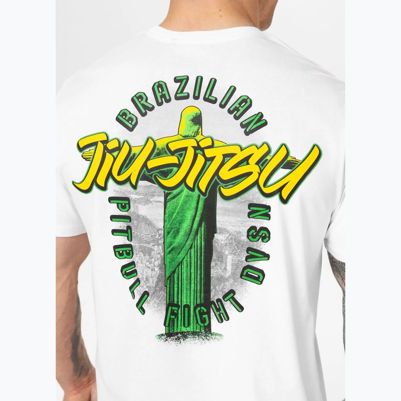Pitbull BJJ FIGHT DVSN men's t-shirt white 4