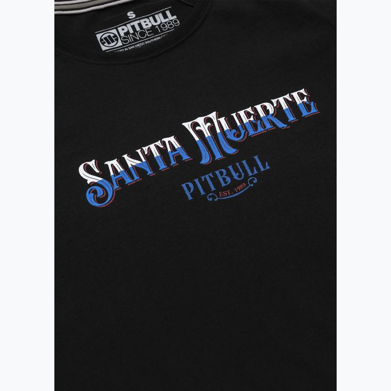 Pitbull women's t-shirt Santa Muerte Blue black 7