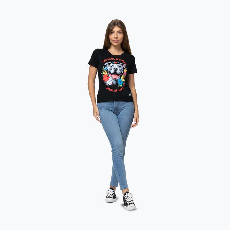 Pitbull women's t-shirt Happy Pit 2 black 2