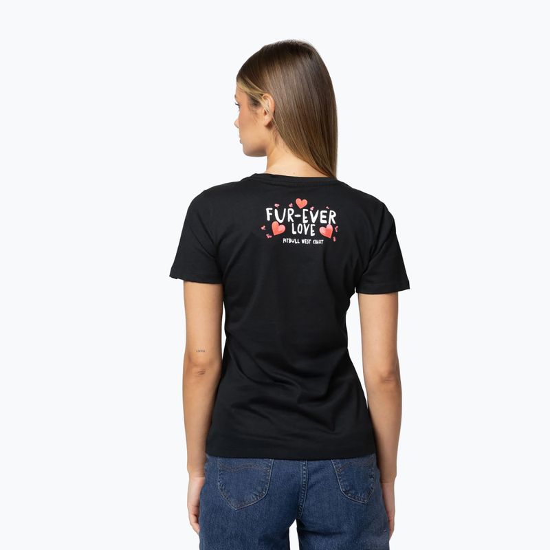 Pitbull Fur Ever Love women's t-shirt black 4