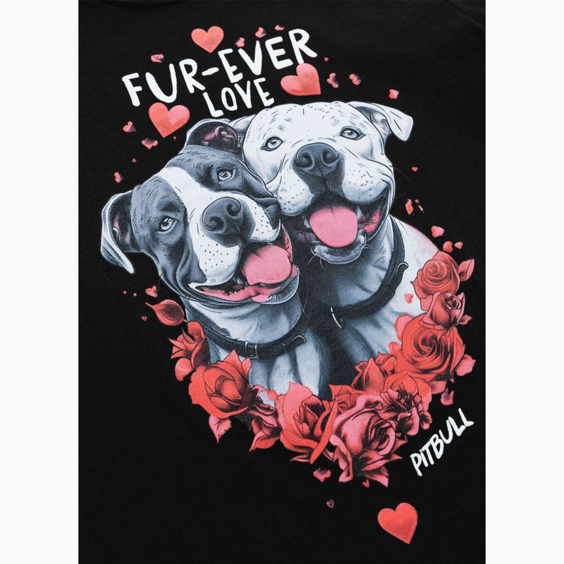 Pitbull Fur Ever Love women's t-shirt black 4