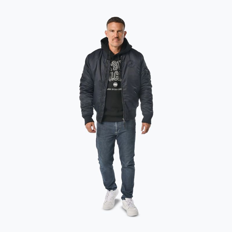 Men's jacket Pitbull Hacket Washed Bomber dark navy 2