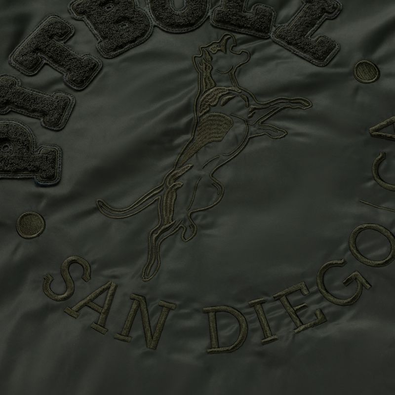 Men's jacket Pitbull Hacket Washed Bomber dark green 5