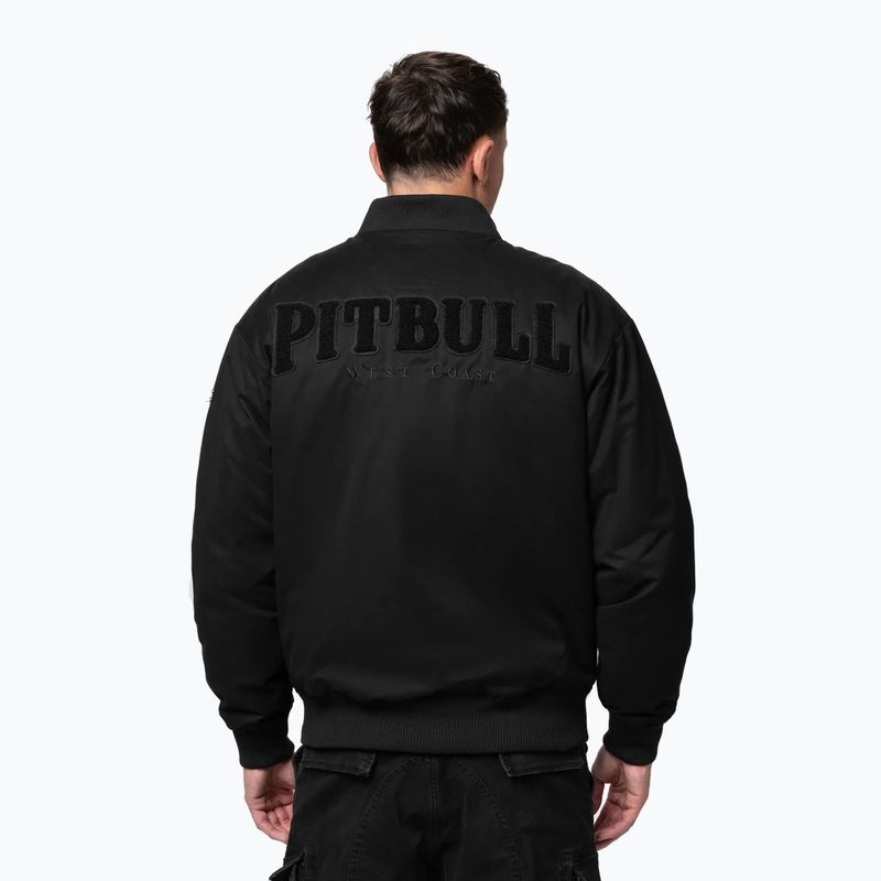 Men's jacket Pitbull Radford Baseball black/black 3