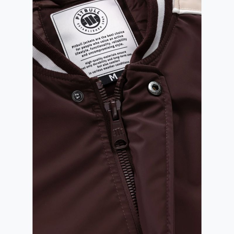 Men's jacket Pitbull Manolito Baseball burgundy 9