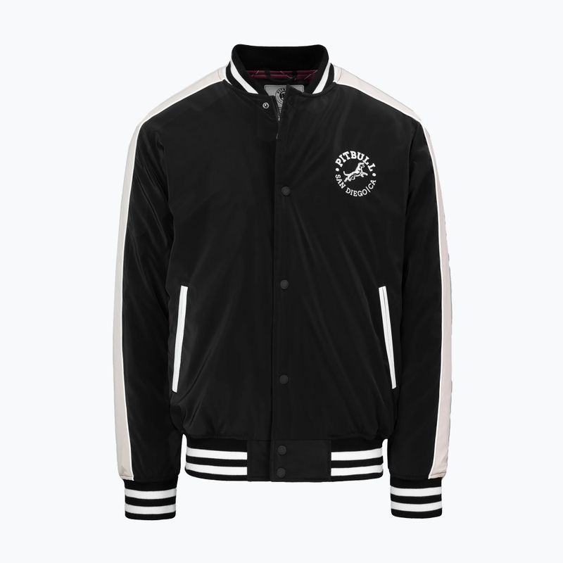 Men's jacket Pitbull Manolito Baseball black/white 7
