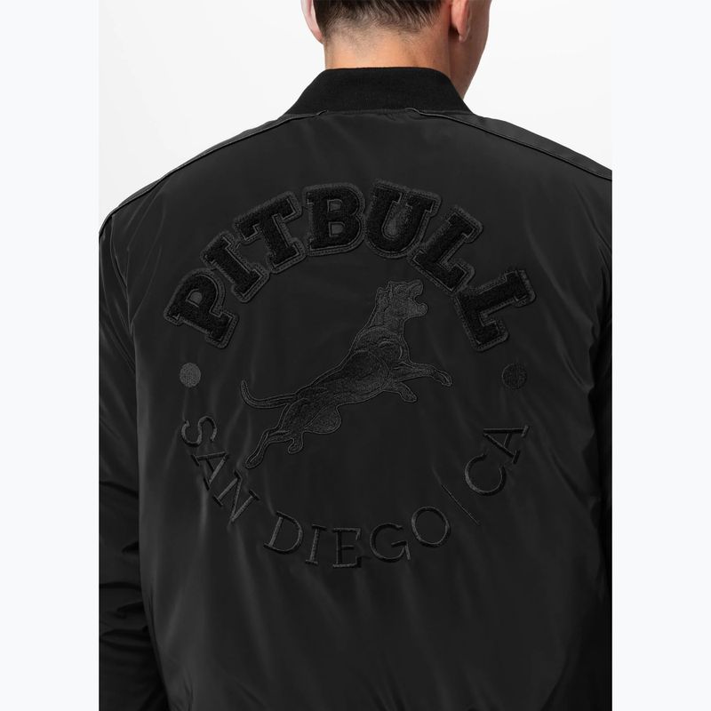 Men's jacket Pitbull Manolito Baseball black/black 5