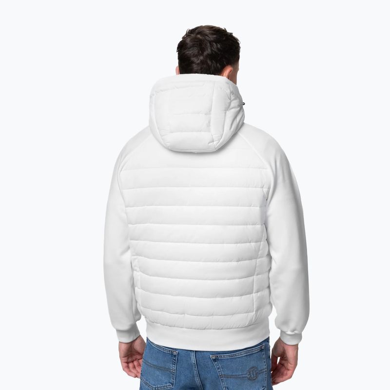 Men's jacket Pitbull Palomar Padded Hooded Hybrid white 3