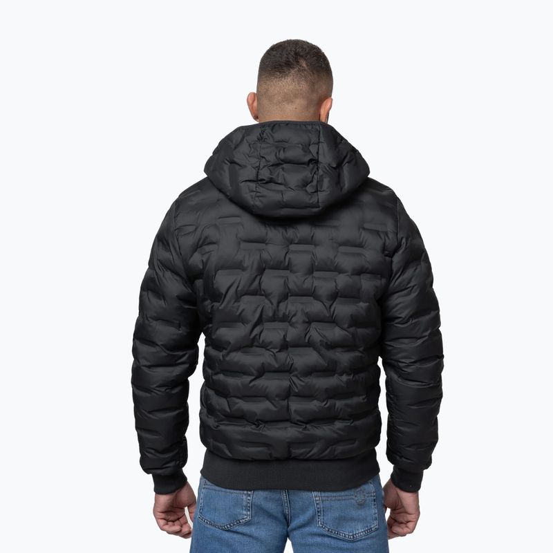 Men's winter jacket Pitbull Fisk Quilted Hooded black 3