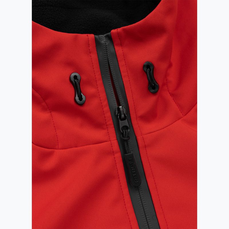 Men's winter jacket Pitbull Padded Rockfish Hooded fluorescent red 3