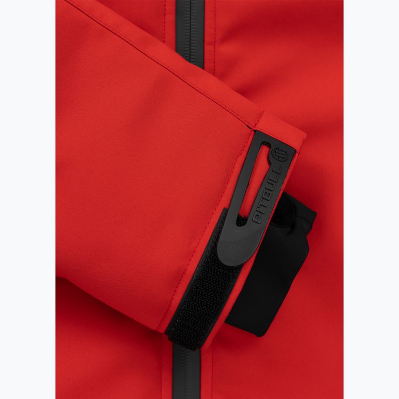 Men's winter jacket Pitbull Padded Rockfish Hooded fluo/red 6