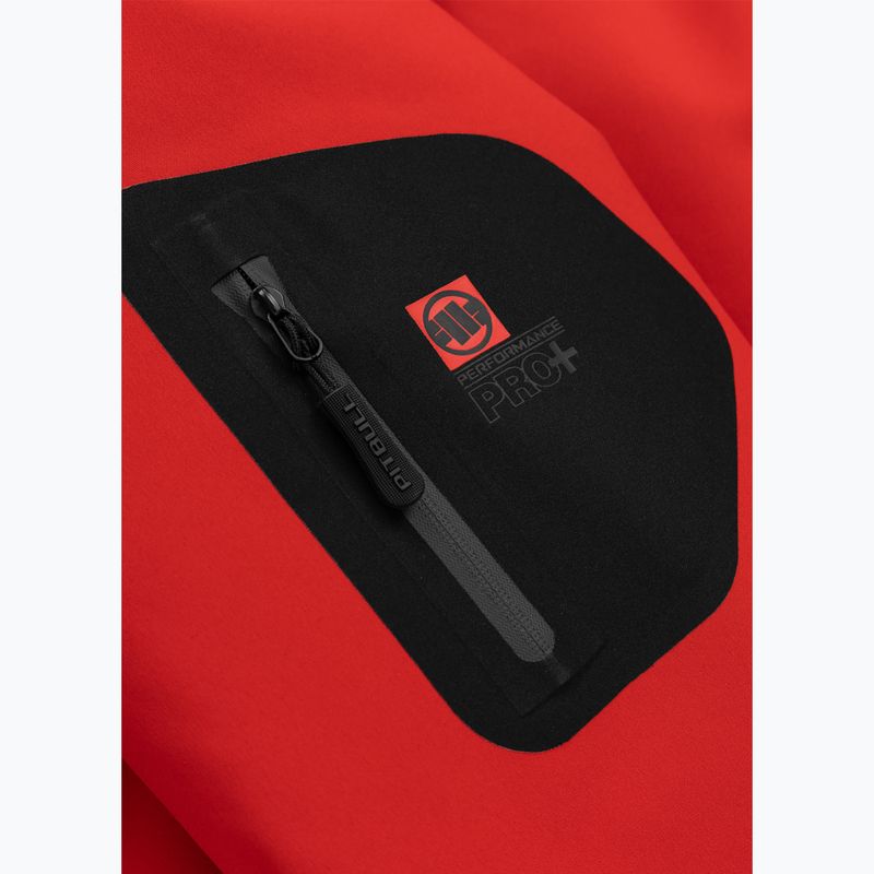 Men's winter jacket Pitbull Padded Rockfish Hooded fluo/red 8