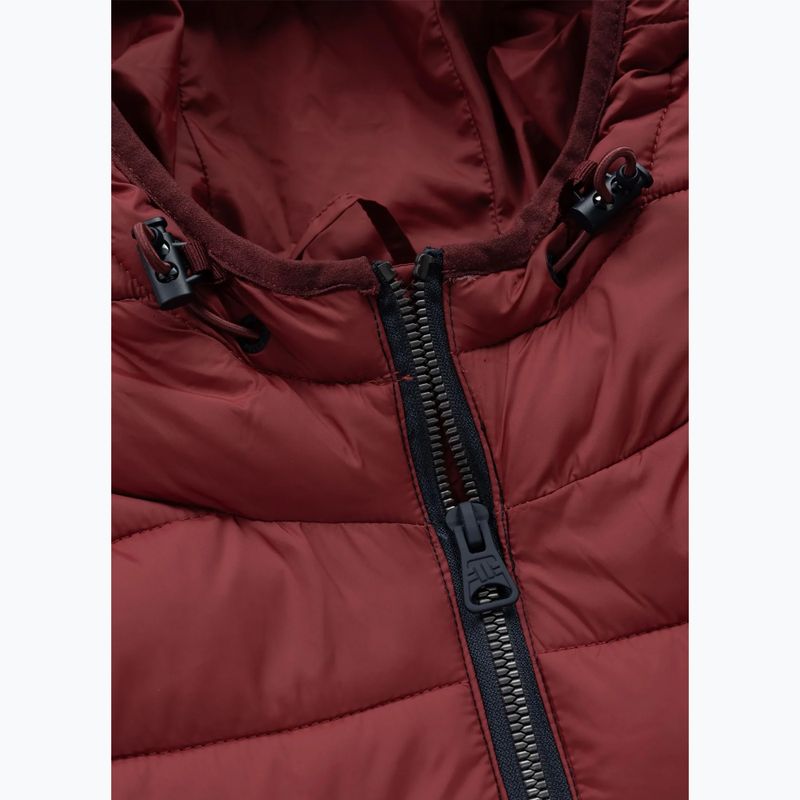 Men's winter jacket Pitbull Rubio Quilted Hooded dark navy/red 7