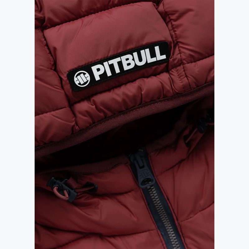 Men's winter jacket Pitbull Rubio Quilted Hooded dark navy/red 8