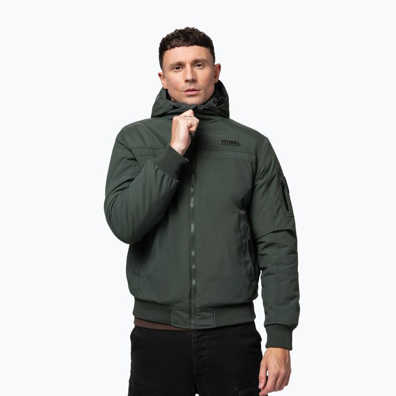 Men's winter jacket Pitbull Balboa 2 Hooded dark green 4
