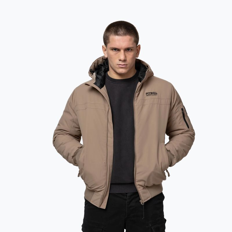 Men's winter jacket Pitbull Balboa 2 Hooded dark sand 4