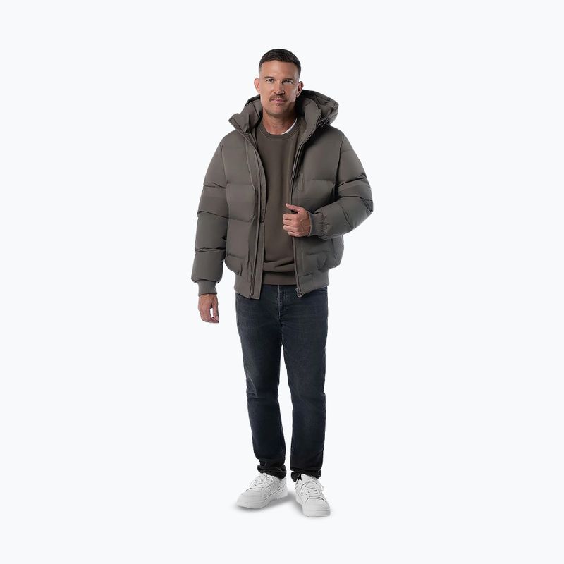 Men's winter jacket Pitbull Patton Quilted Hooded taupe 2