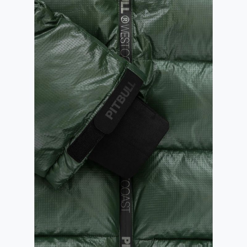 Men's winter jacket Pitbull Pepperwood Ribstop Padded Hooded black/green 12