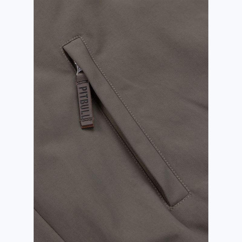 Men's winter jacket Pitbull Elkwood 3 Sherpa Hooded taupe 10