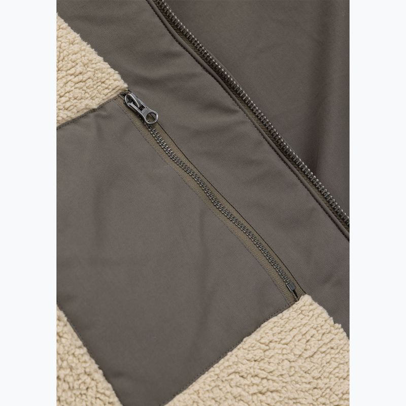 Men's winter jacket Pitbull Elkwood 3 Sherpa Hooded taupe 11
