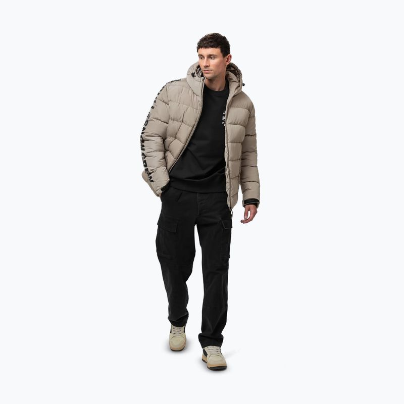 Men's winter jacket Pitbull Airway 4 Padded Hooded pale sand 6