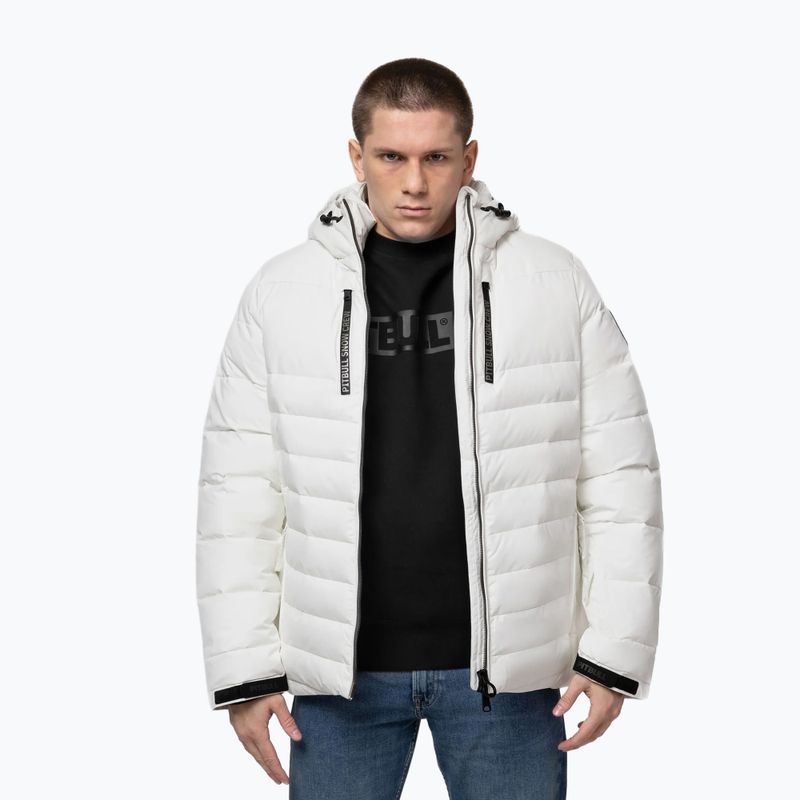 Men's winter jacket Pitbull Crestline Padded Hooded off white 5