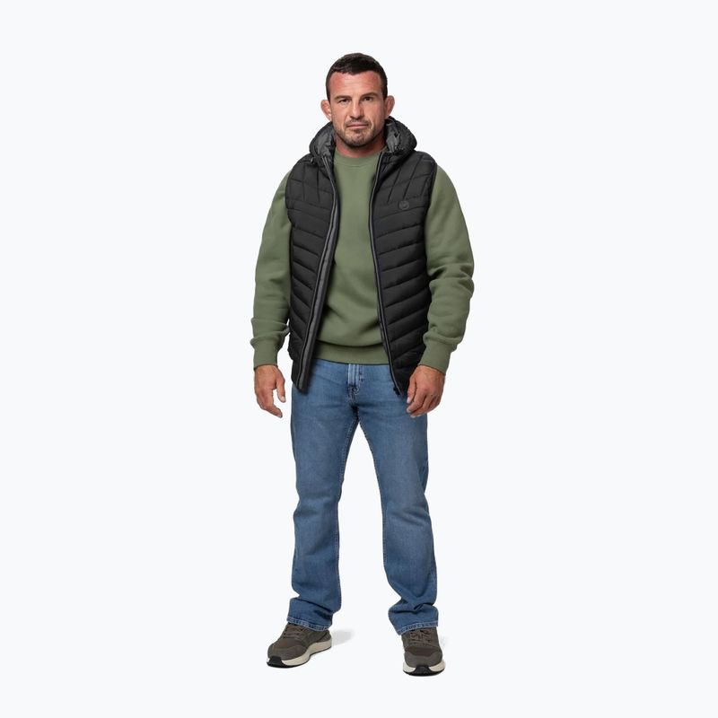 Men's gilet Pitbull Naylor Padded Hooded black 2