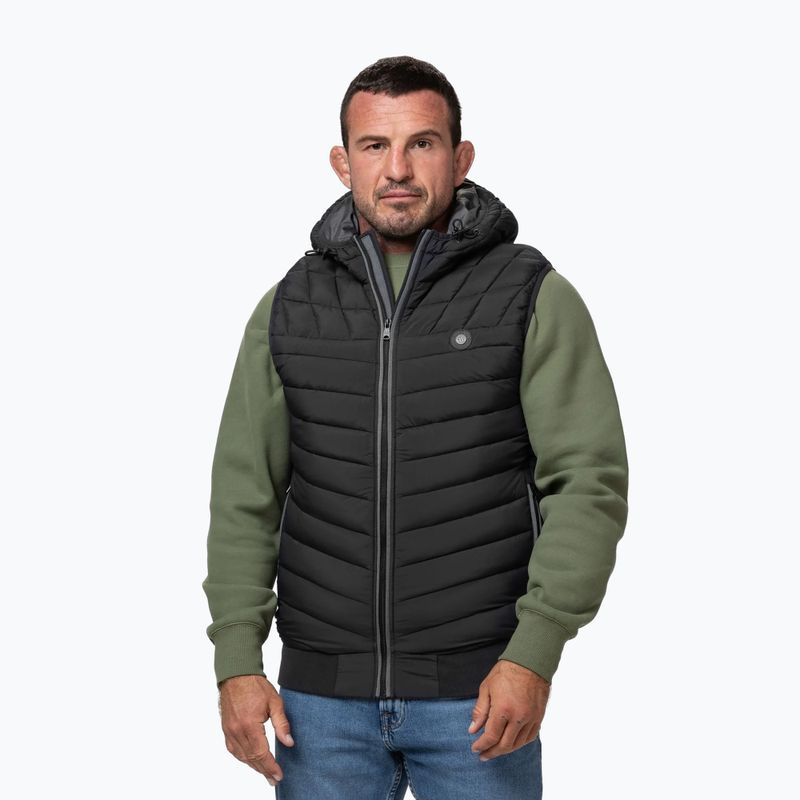 Men's gilet Pitbull Naylor Padded Hooded black 4