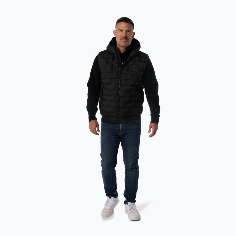 Men's gilet Pitbull Fisk Quilted Hooded black 2
