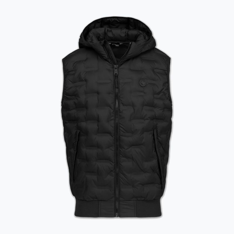Men's gilet Pitbull Fisk Quilted Hooded black 5