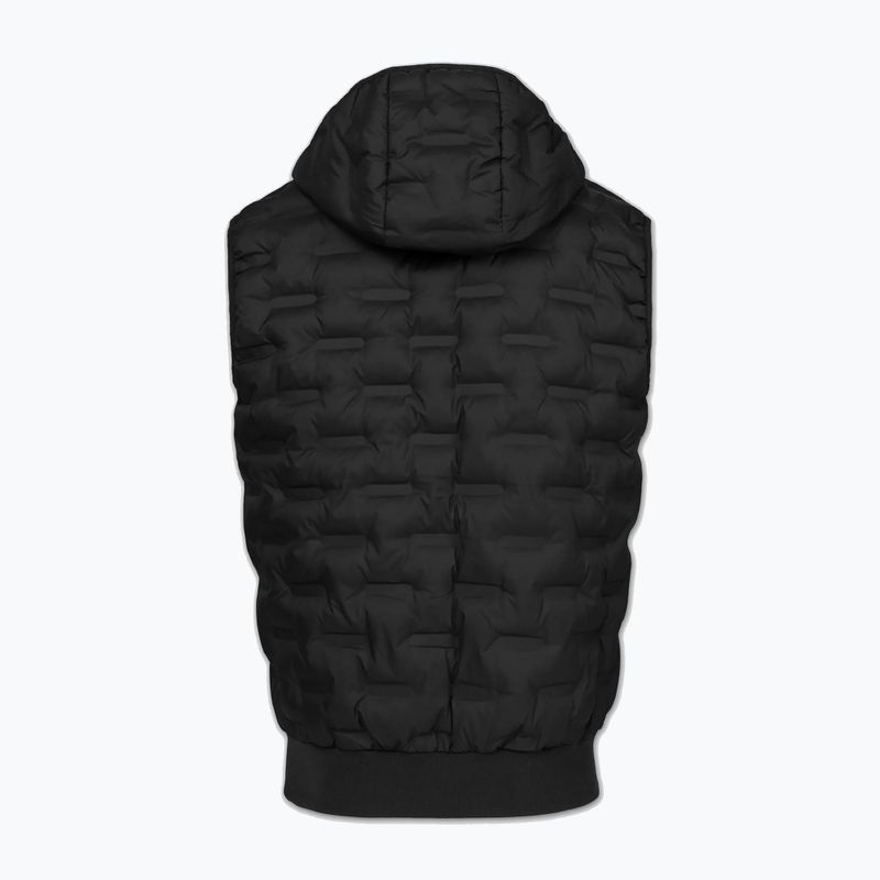 Men's gilet Pitbull Fisk Quilted Hooded black 6