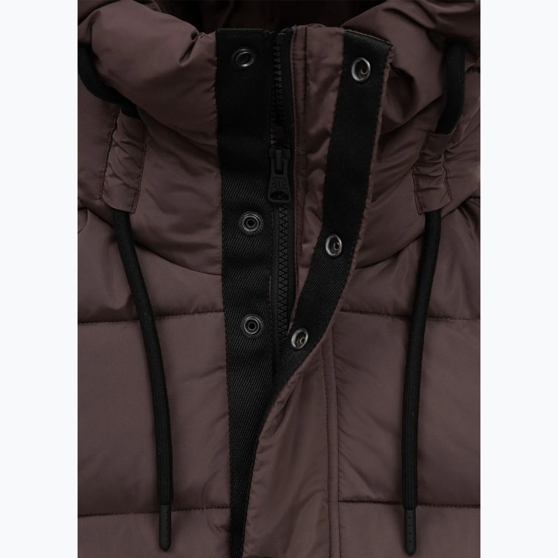 Women's winter jacket Pitbull Amalia Padded Hooded dark chocolate 7