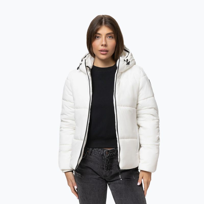 Women's winter jacket Pitbull Vista Quilted Hooded off white 4
