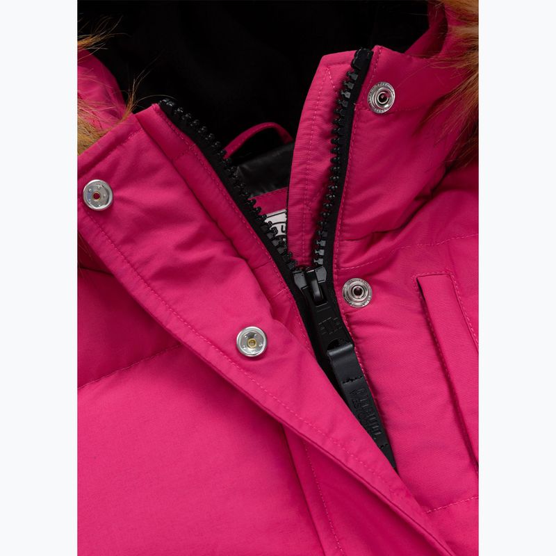 Women's winter jacket Pitbull Azalea Quilted Hooded raspberry red 9