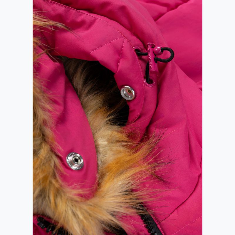 Women's winter jacket Pitbull Azalea Quilted Hooded raspberry red 10