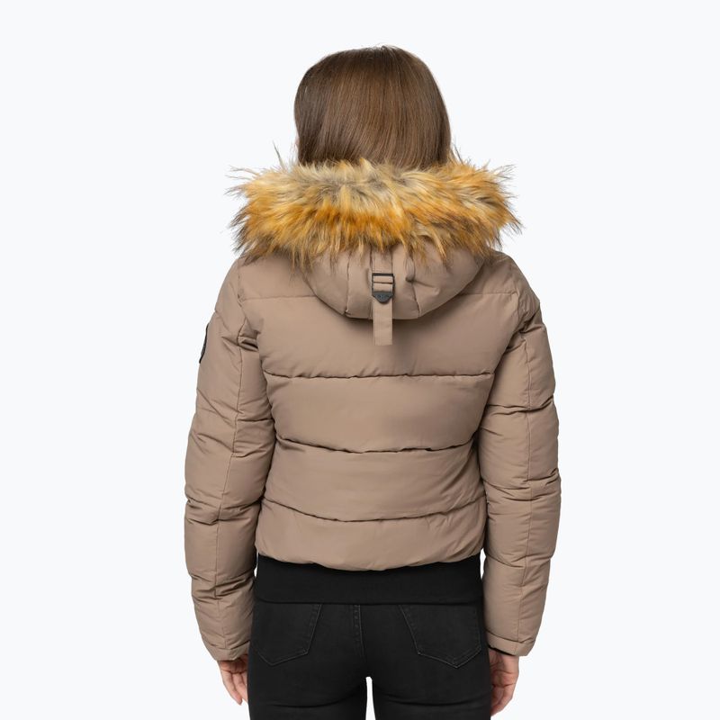Women's winter jacket Pitbull Azalea Quilted Hooded dark san 3