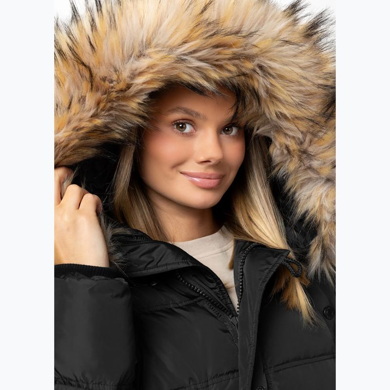 Women's winter jacket Pitbull Queenston Padded Hooded black 4