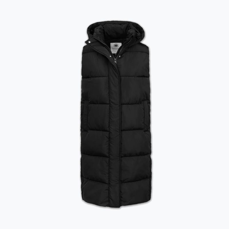 Women's gilet Pitbull Ashley Padded Hooded Long black 6