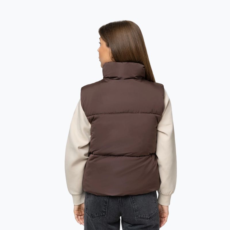 Women's gilet Pitbull Harriet Padded dark chocolate 3