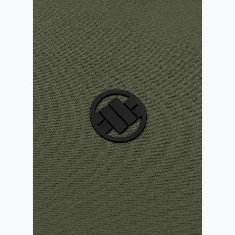 Men's sweatshirt Pitbull Small Logo Crewneck olive 4