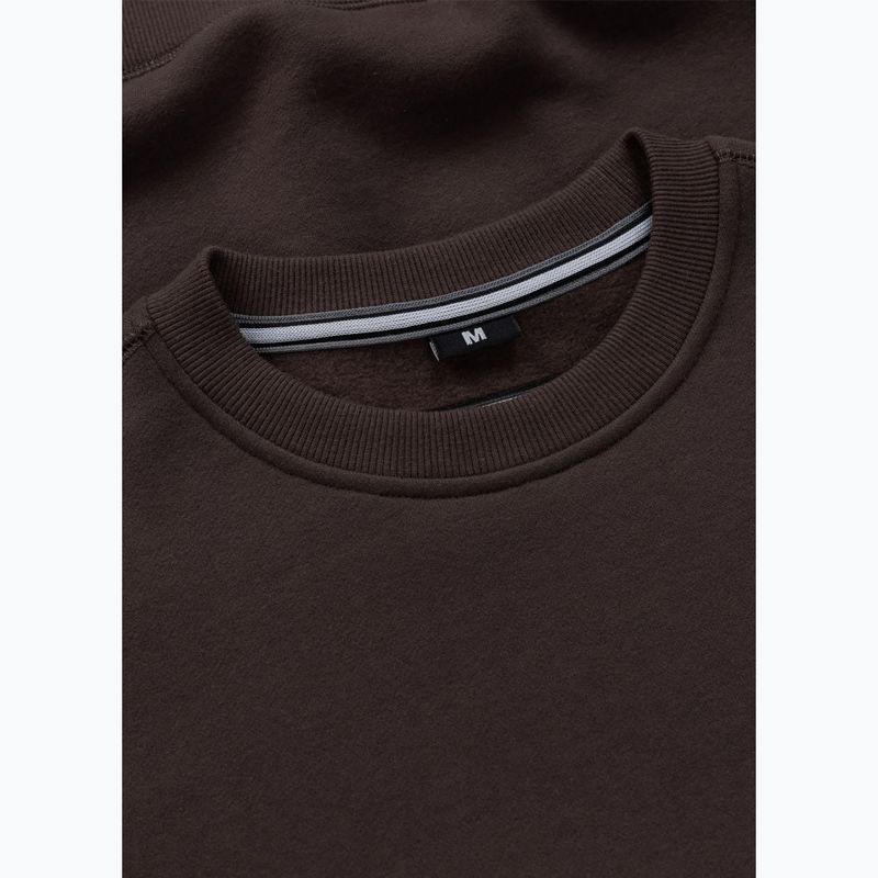 Men's sweatshirt Pitbull Small Logo Crewneck dark chocolate 6