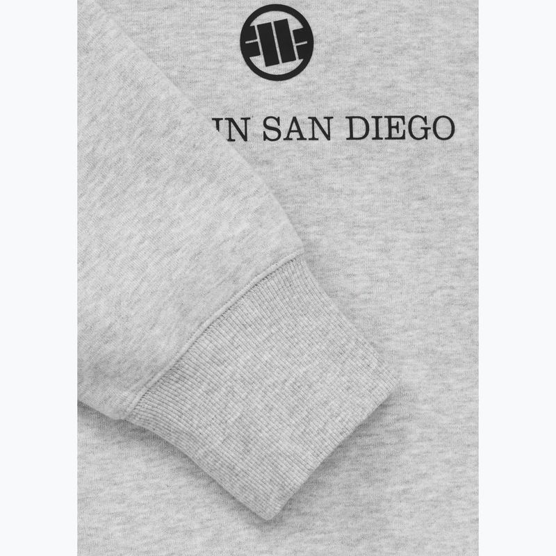 Men's sweatshirt Pitbull So Cal Crewneck grey/melange 8