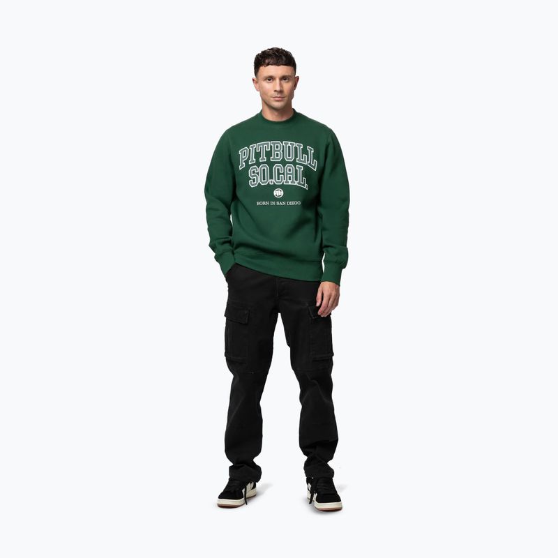 Men's sweatshirt Pitbull So Cal Crewneck hunter green 2